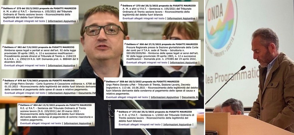 Nel 2022 dalla Provincia oltre 50 delibere per le spese legali, Degasperi a Fugatti: “La tua è la Giunta delle cause perse”